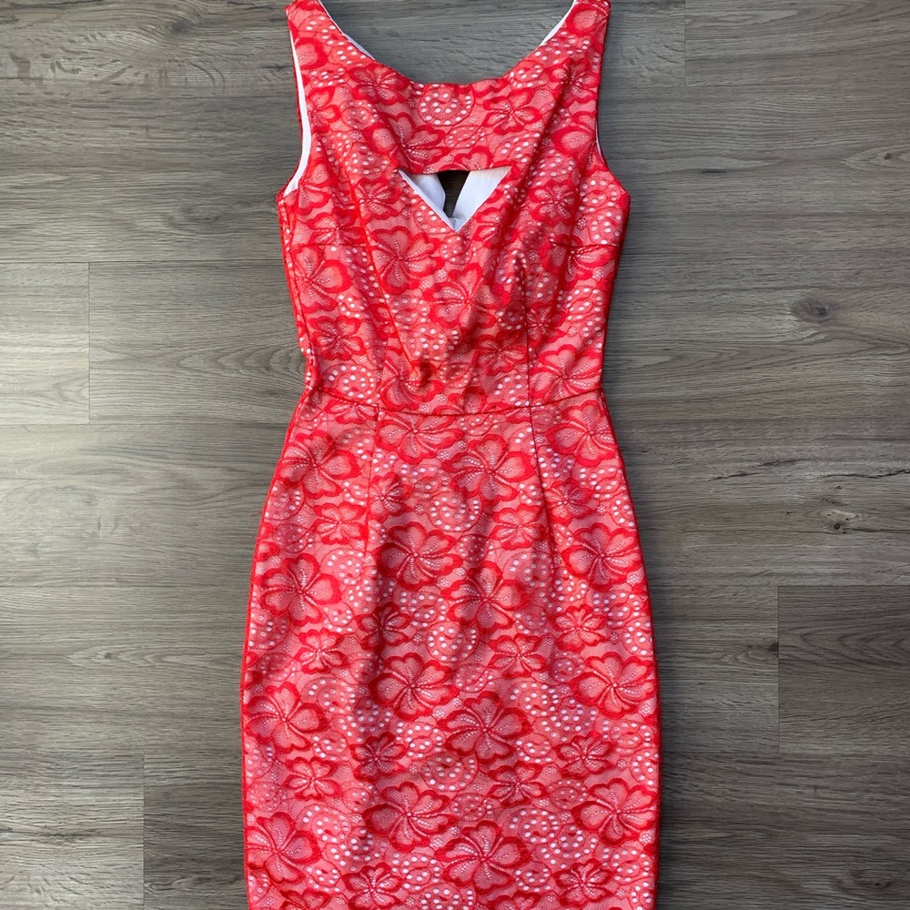 Red vintage style dress
